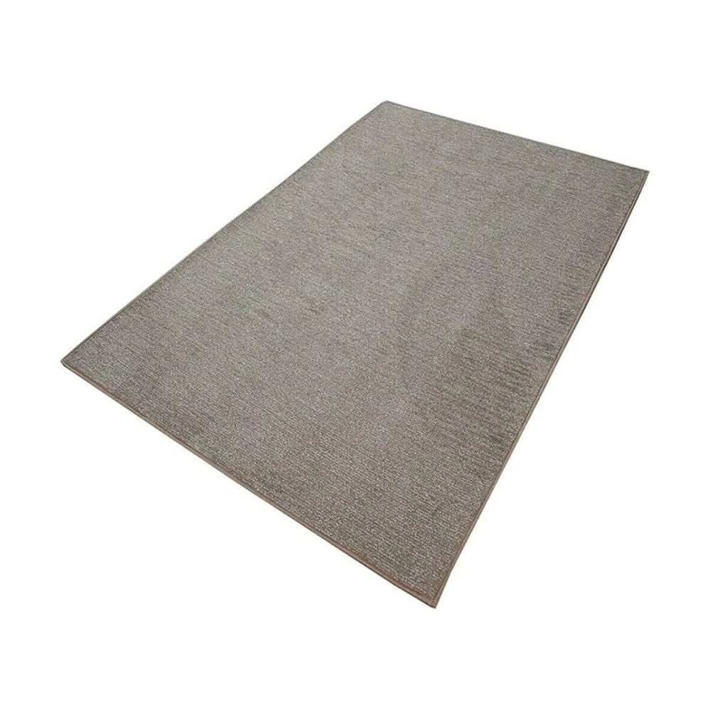 Brown Plush Area Rug 5' Round D874