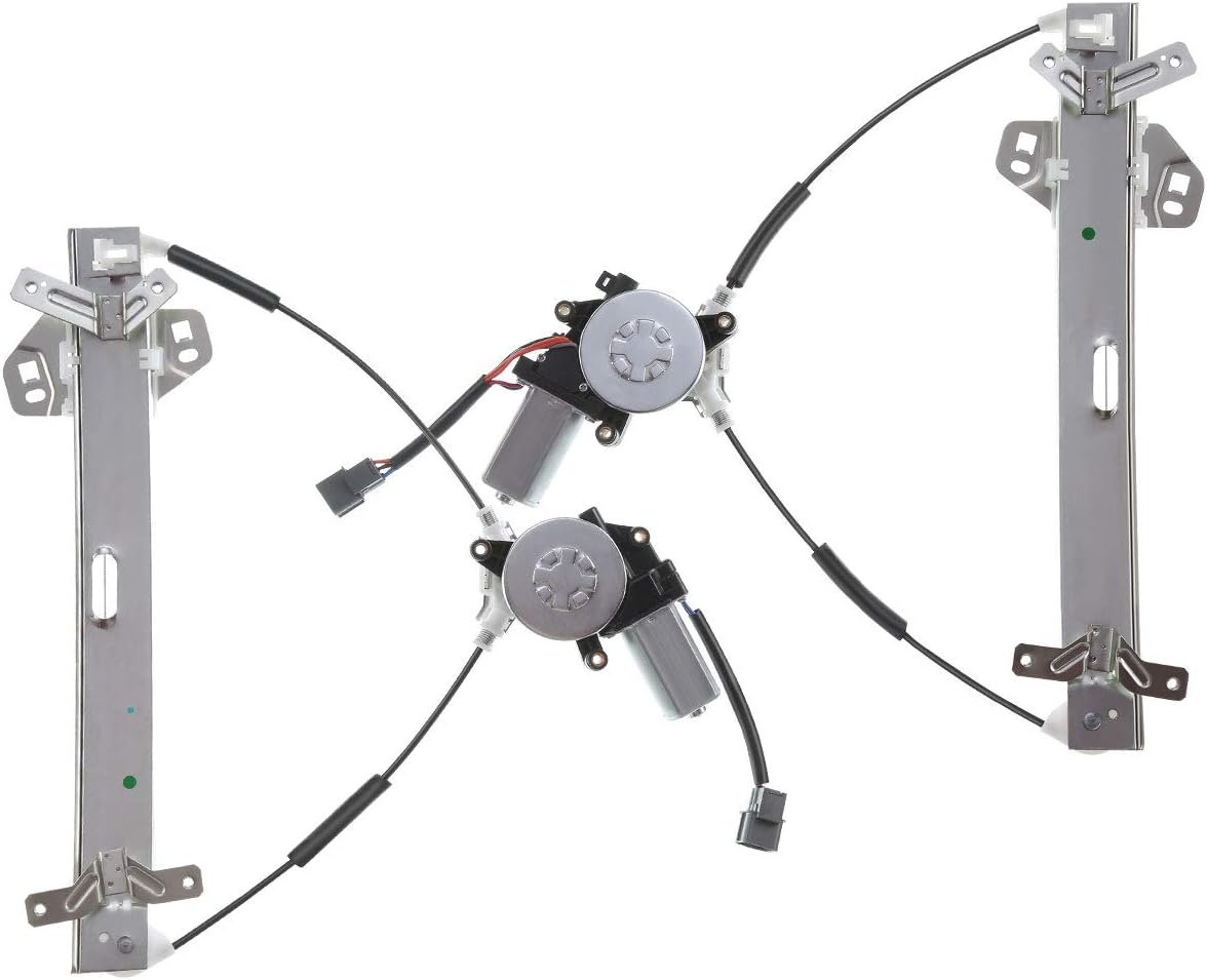 Power Window Regulator with Motor Front Right Passenger Side Pack of 2 V65132