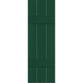 2-Pack 12-in W x 57-in H Chrome Green Board and Batten Wood Exterior Shutters V5861