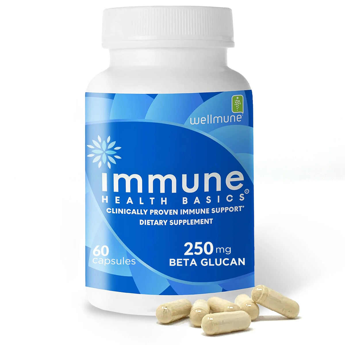 60 Capsules 250 mg Vegan Beta Glucan Immune Support O1816