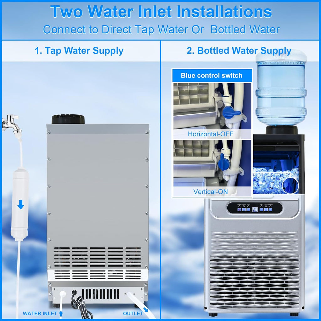 100Lbs/24H Ice Maker Machine with 20lbs Storage W941
