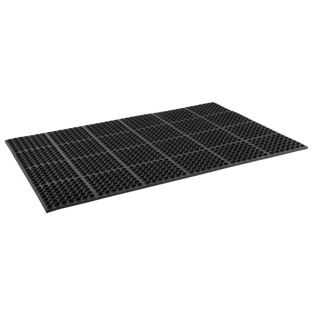 Rubber Anti-Fatigue and Anti-Slip Mat, 58.5 inch x 39 inch, Black T31786