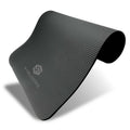 10mm Extra Long Non Slip Exercise Mat with Carrying Strap, Black Q66075