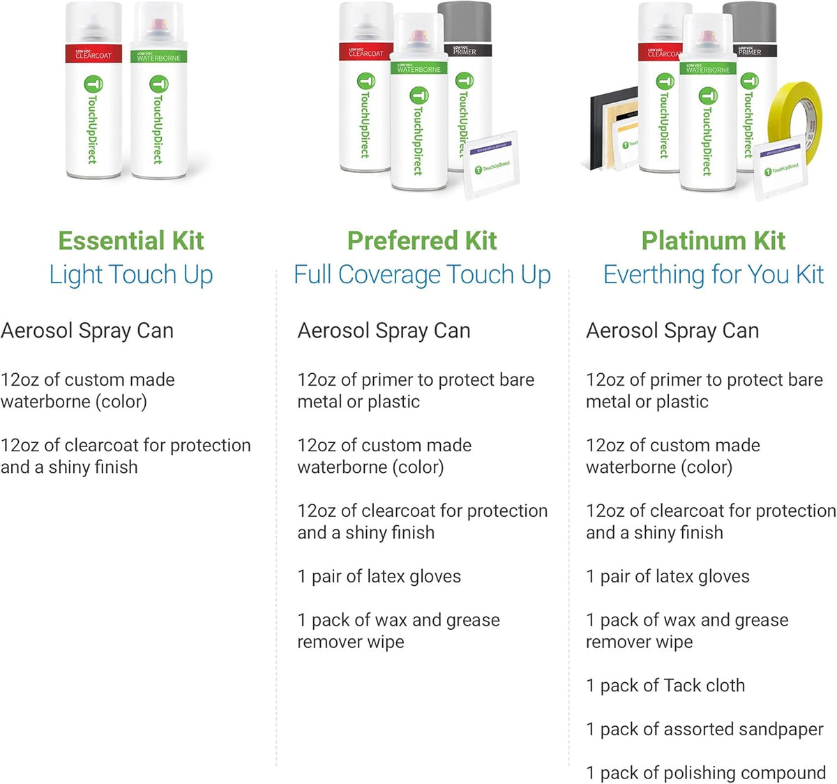 Silver Knockout Metallic Touch Up Paint Aerosol Pack of 2 X18013