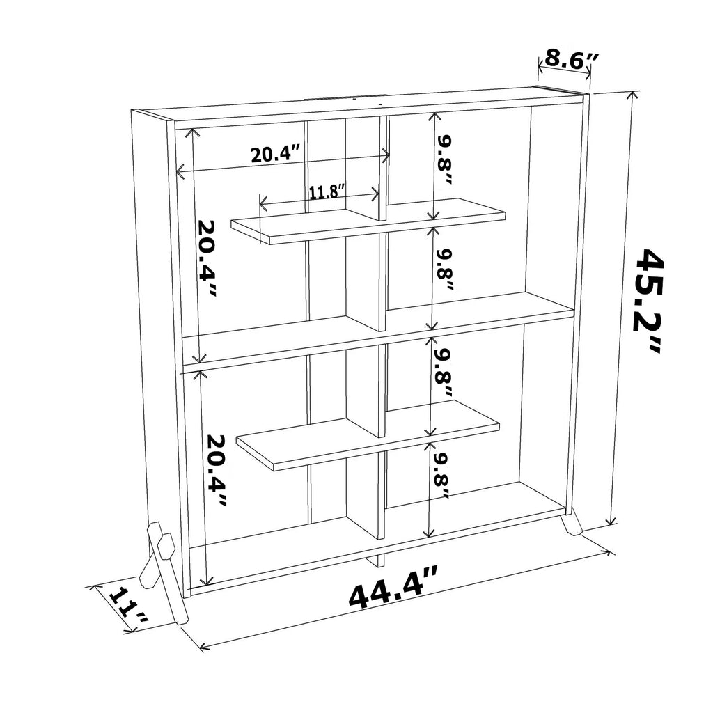 4 Tier Wood Bookshelf V31583