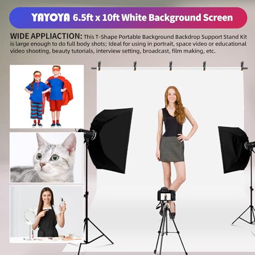 Green Screen Backdrop Kit 6.3 x 6.5 ft with Carrying Case and 5 Clips B129651