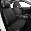 5 Car Seat Covers Black and Blue Leather Full Seat with 2 Car Backseat Storage Waterproof C880