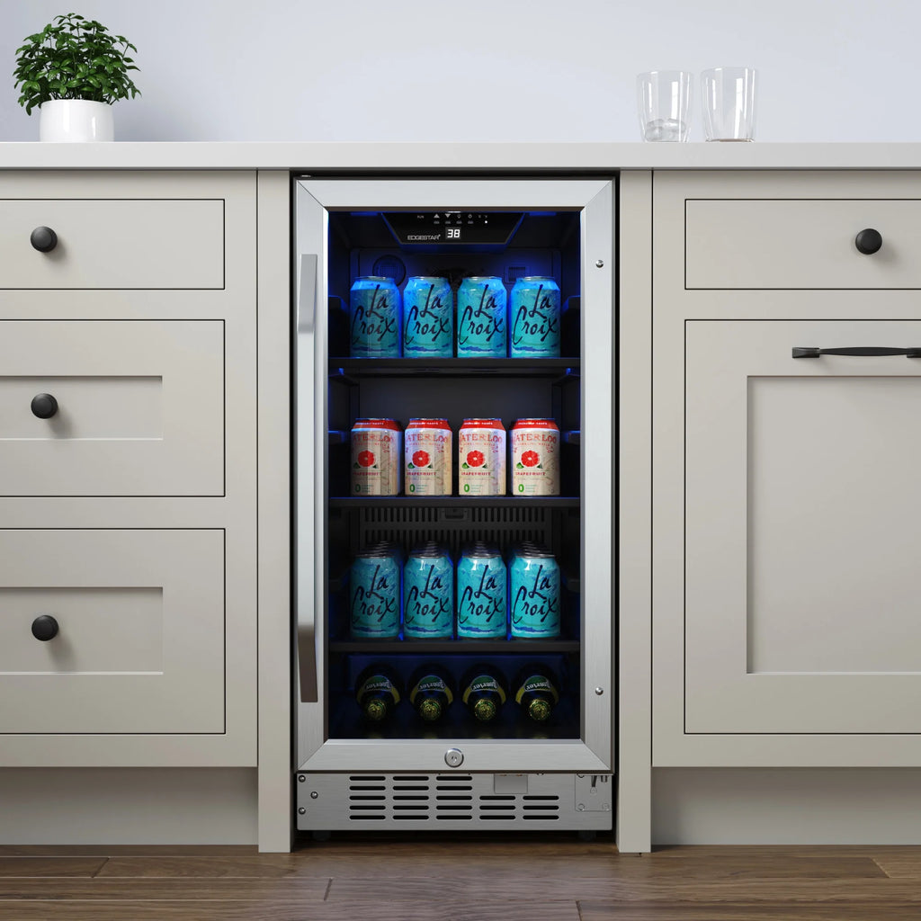 24 Wide 142 Can Built-In Beverage Cooler Stainless Steel S6815