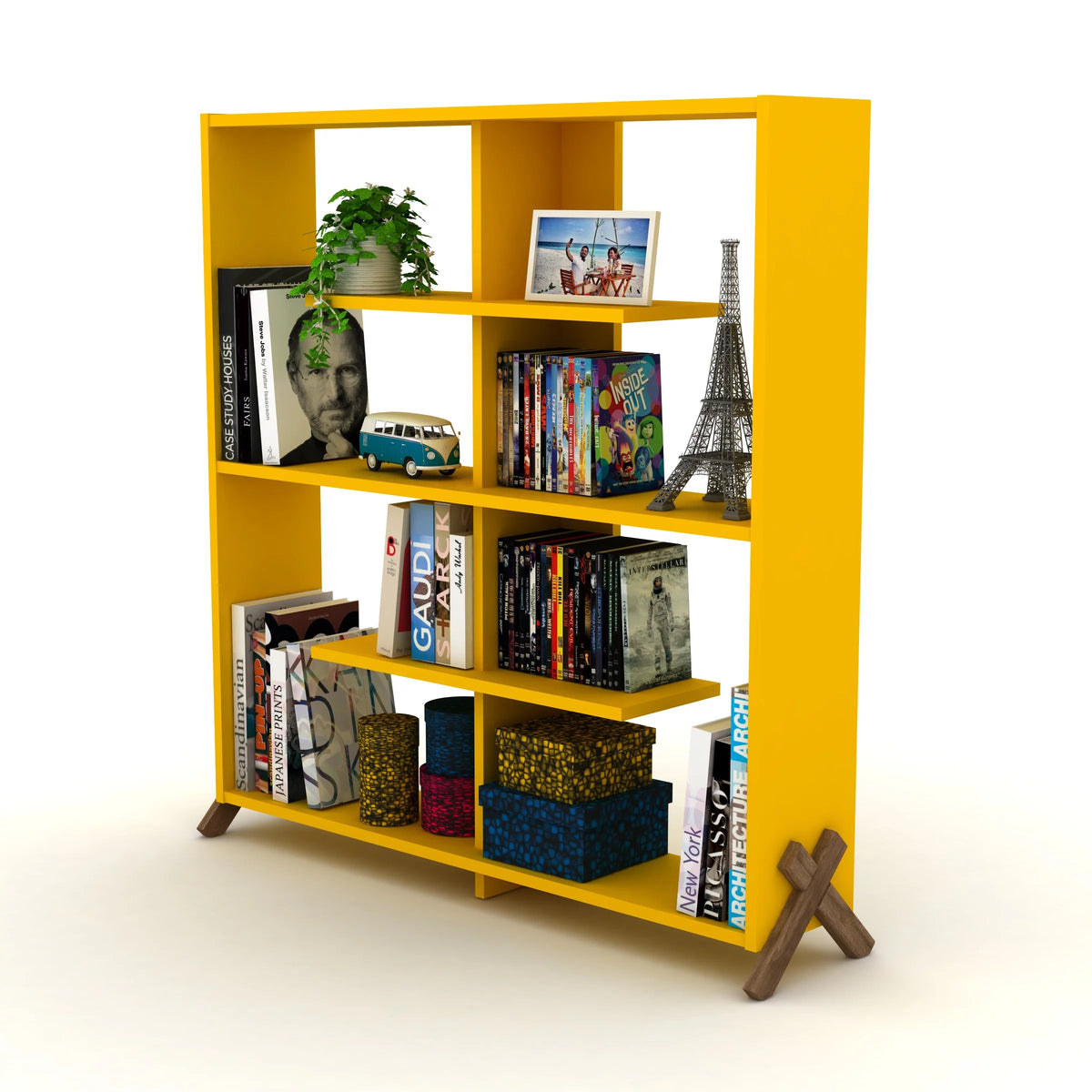 4 Tier Wood Bookshelf V31583