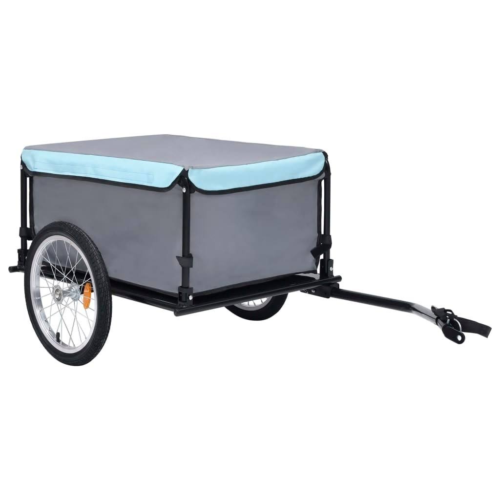 Bike Cargo Trailer Black and Blue 143.3 lb E57113