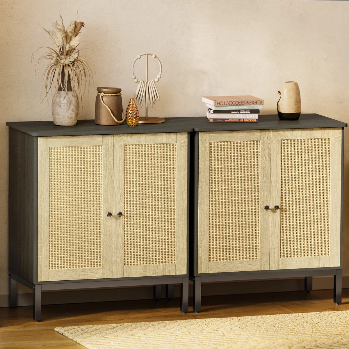 Rattan Buffet Storage Cabinet J15197