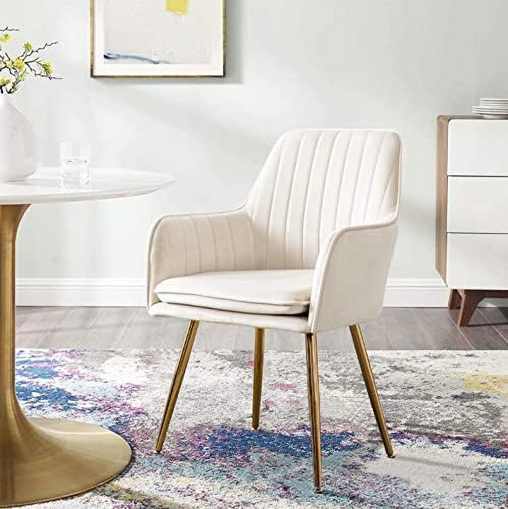 Beige Velvet Accent Chair B170612