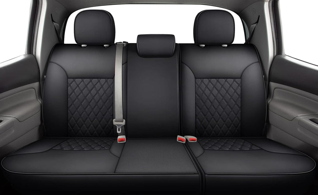 Red Faux Leather Full-Set Seat Covers J649