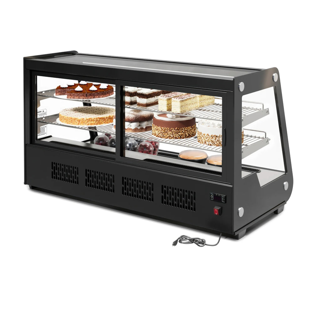 Black Countertop Bakery Display Refrigerator U213