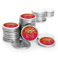 84ct Basketball Candy Favors Chocolate Coins Silver Foil D553