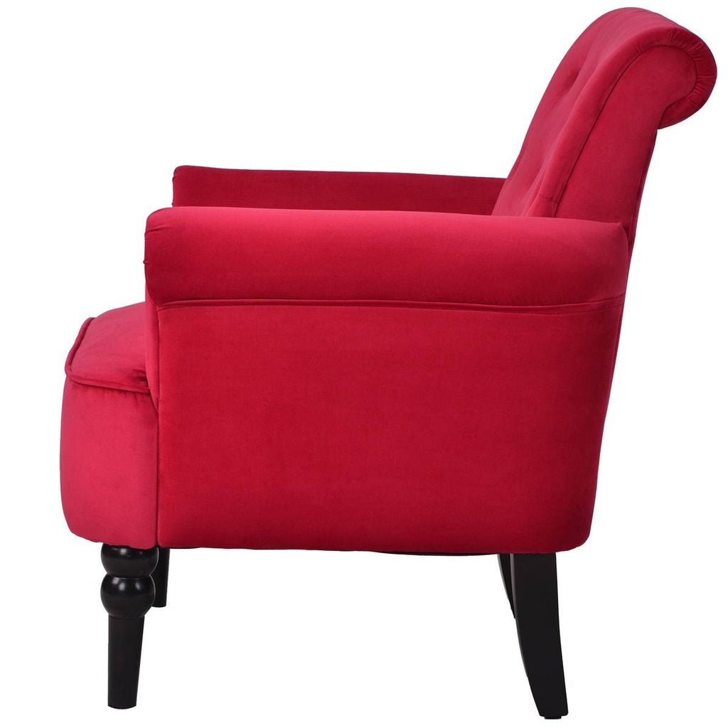 Rosewood Button Tufted Club Chair N844762