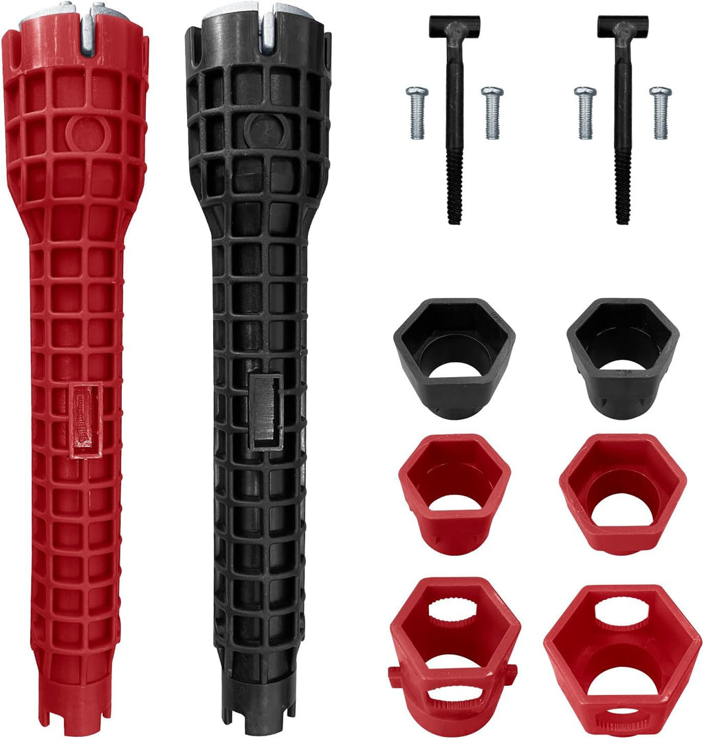 2 Pack 14-in-1 Sink Wrench Faucet Installation Tools with Thread Seal Tape U505