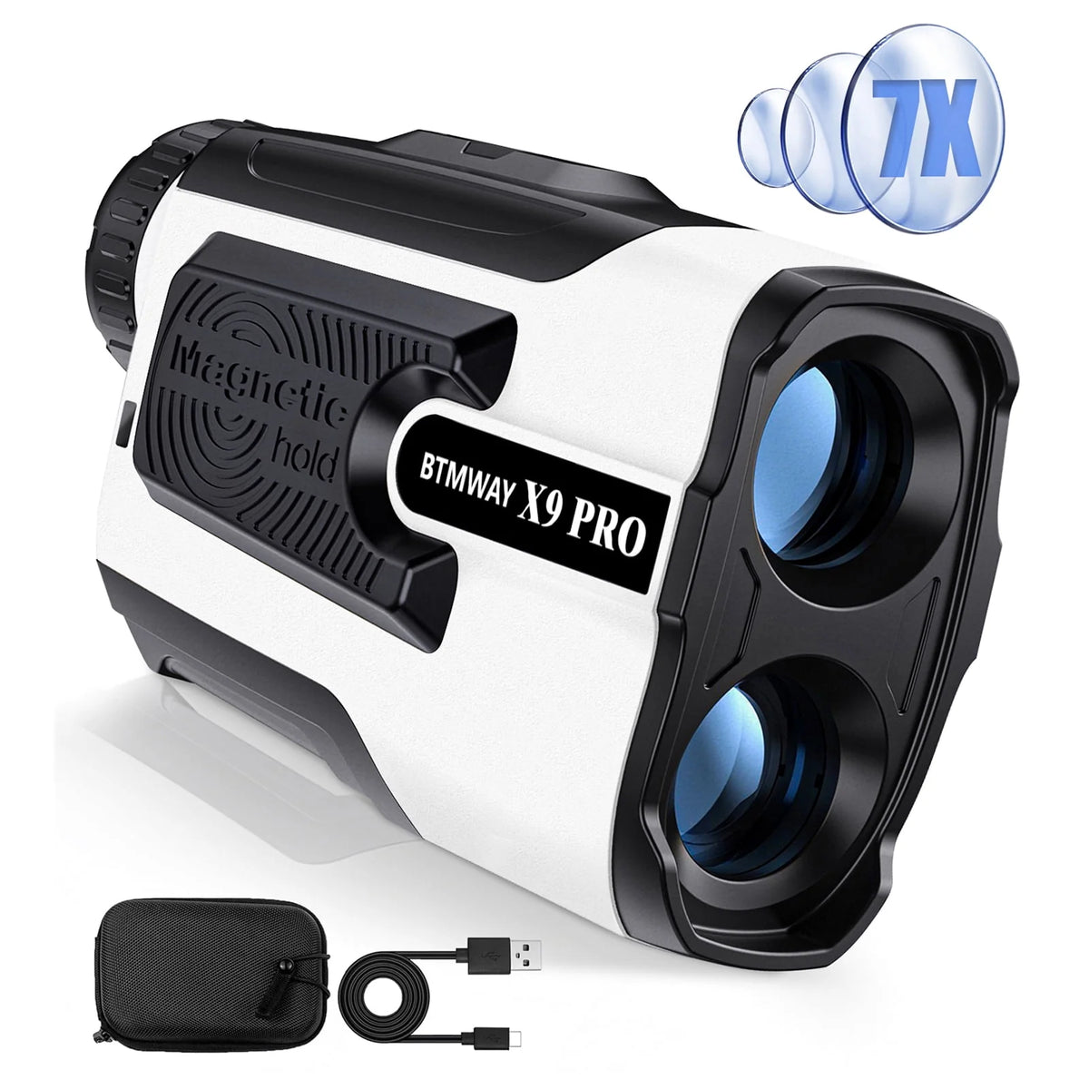 Laser Golf Rangefinder 900 Yards 7X Magnification with Slope Switch N4543