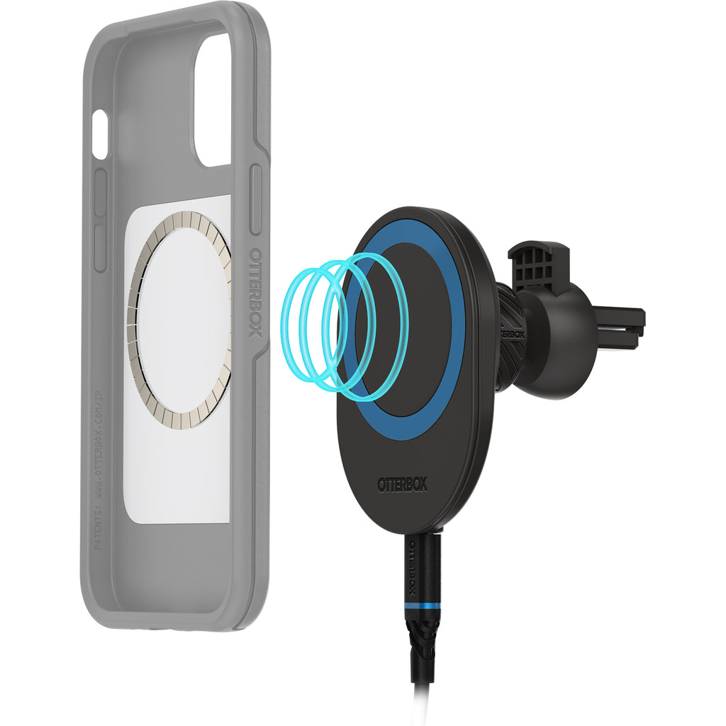Black Wireless Charger Car Vent Mount for MagSafe D986