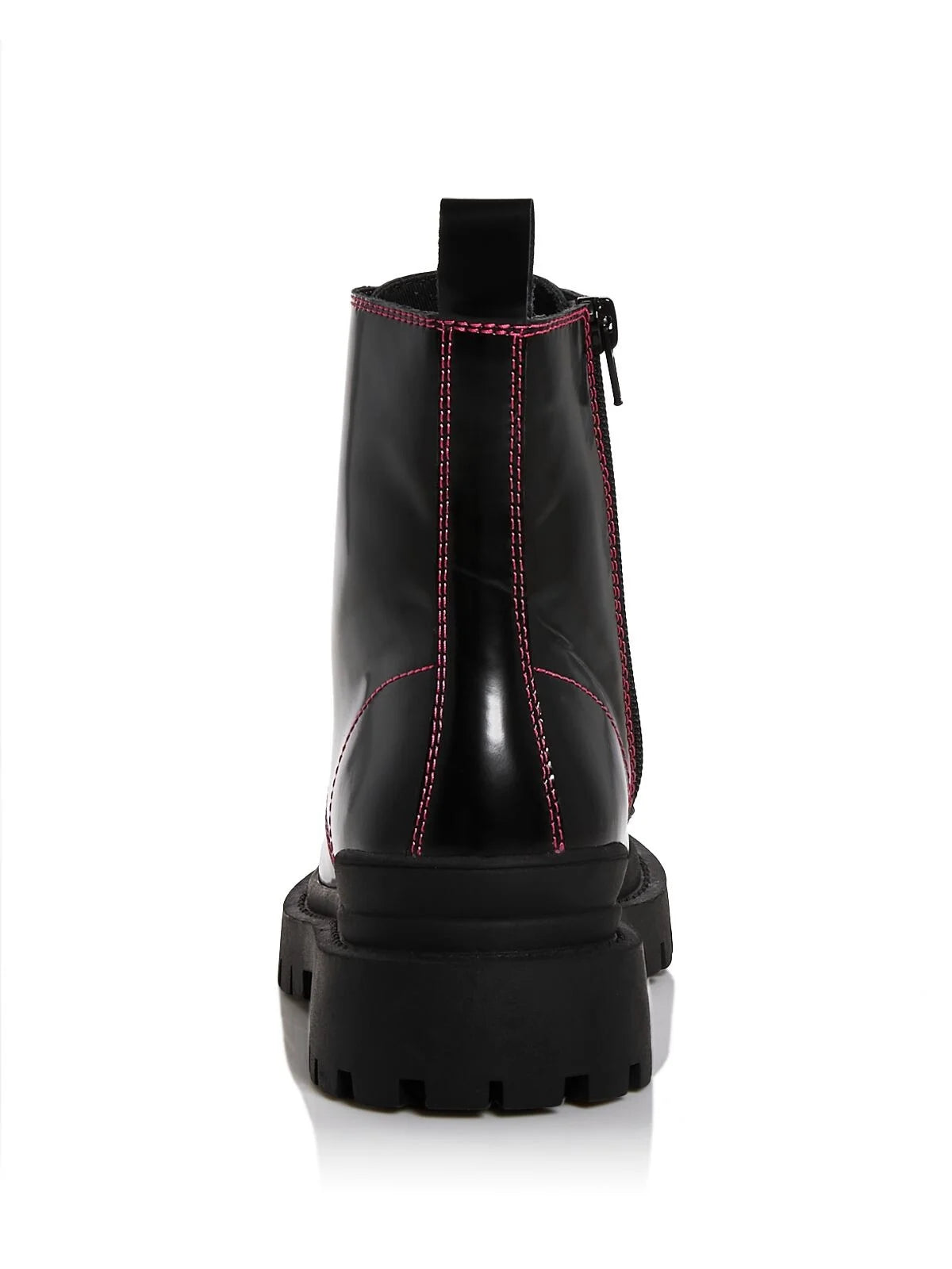 Black Leather Combat Boots 6.5 M N5268