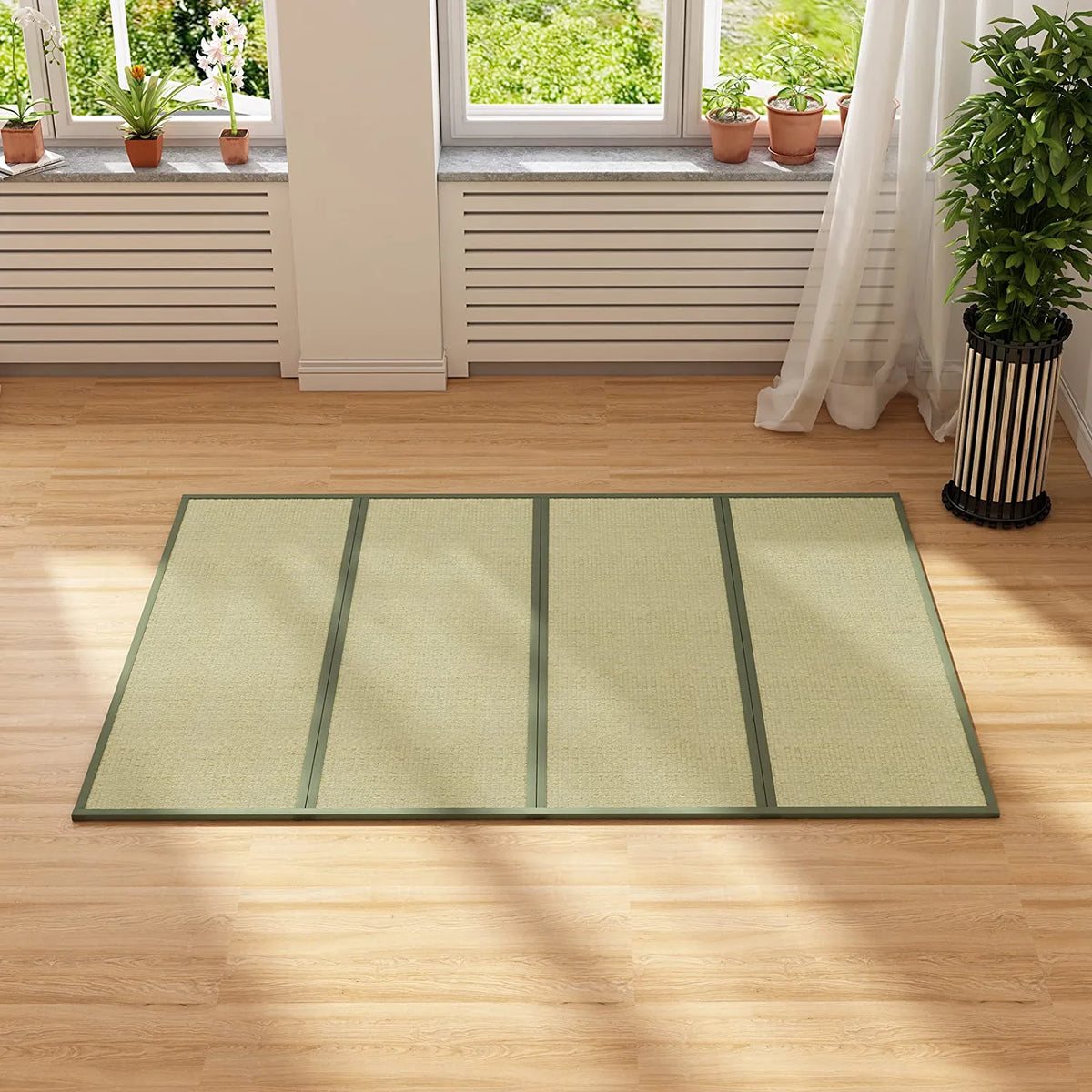 Full Size Natural Grass Tatami Floor Sleeping Mattress B38045