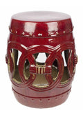 Red Garden Stool V830