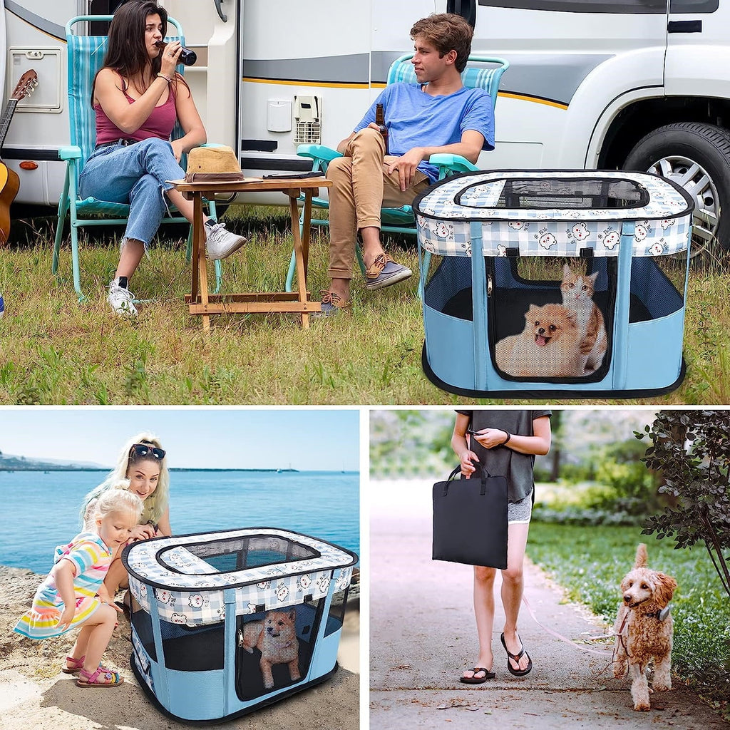 Cat Playpen with Zipper Top Cover Door Z5968
