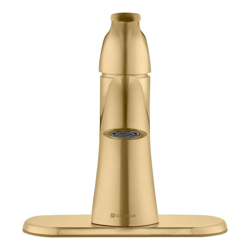 Single Handle Single Hole Bathroom Faucet Matte Gold T6536
