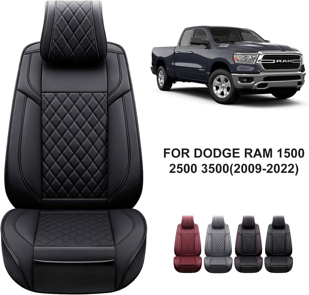 Grey Waterproof Leather Truck Seat Covers Full Set I490490