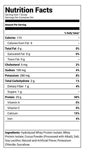Chocolate Hydrolyzed Whey Protein, 5 Pound U65555