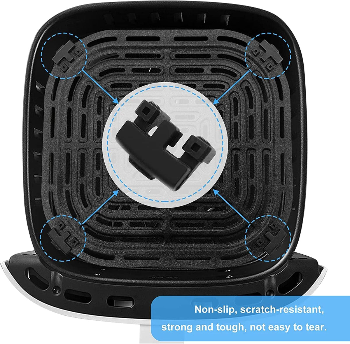 4PCS Rubber Feet for Air Fryer D2084