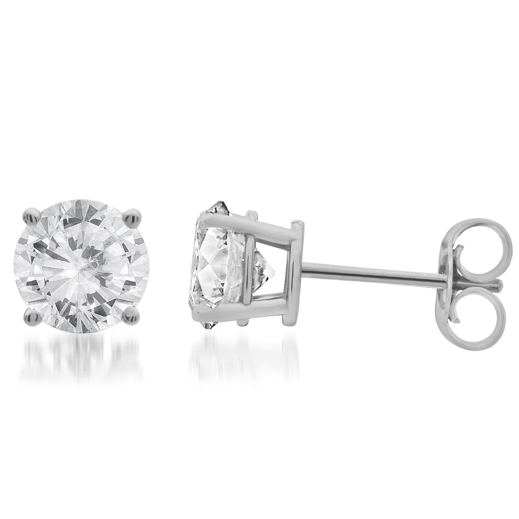14kt White Gold Diamond Stud Earrings B416802