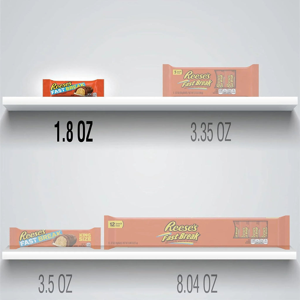 6 pack 1.8 oz Peanut Butter Nougat Candy Bars P164