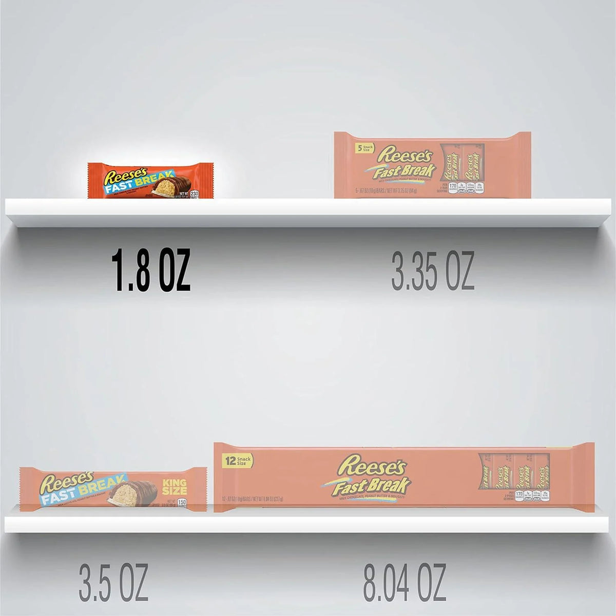6 pack 1.8 oz Peanut Butter Nougat Candy Bars P164