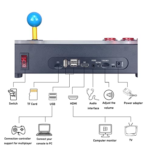 Arcade Console with 26800 Games, 1280x720 Full HD Z470777