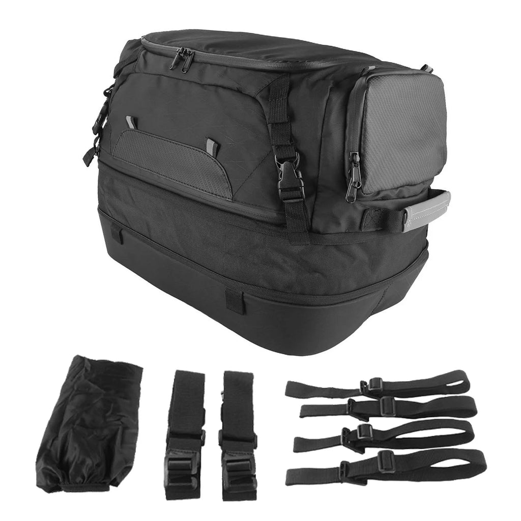 Black Waterproof Motorcycle Tail Bag I114