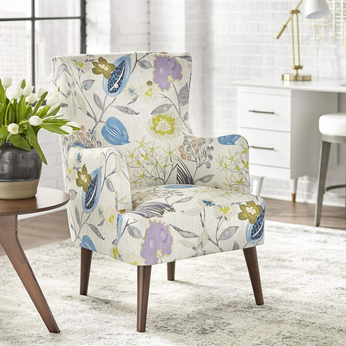 Floral Arm Chair E216155