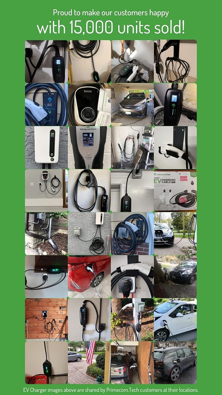 Level 2 Portable EV Charger with 30 Feet Cable U4374