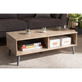Oak and Light Grey Wood Coffee Table Z6766