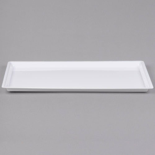 12 x 20 in. White Shallow Tray Q99343