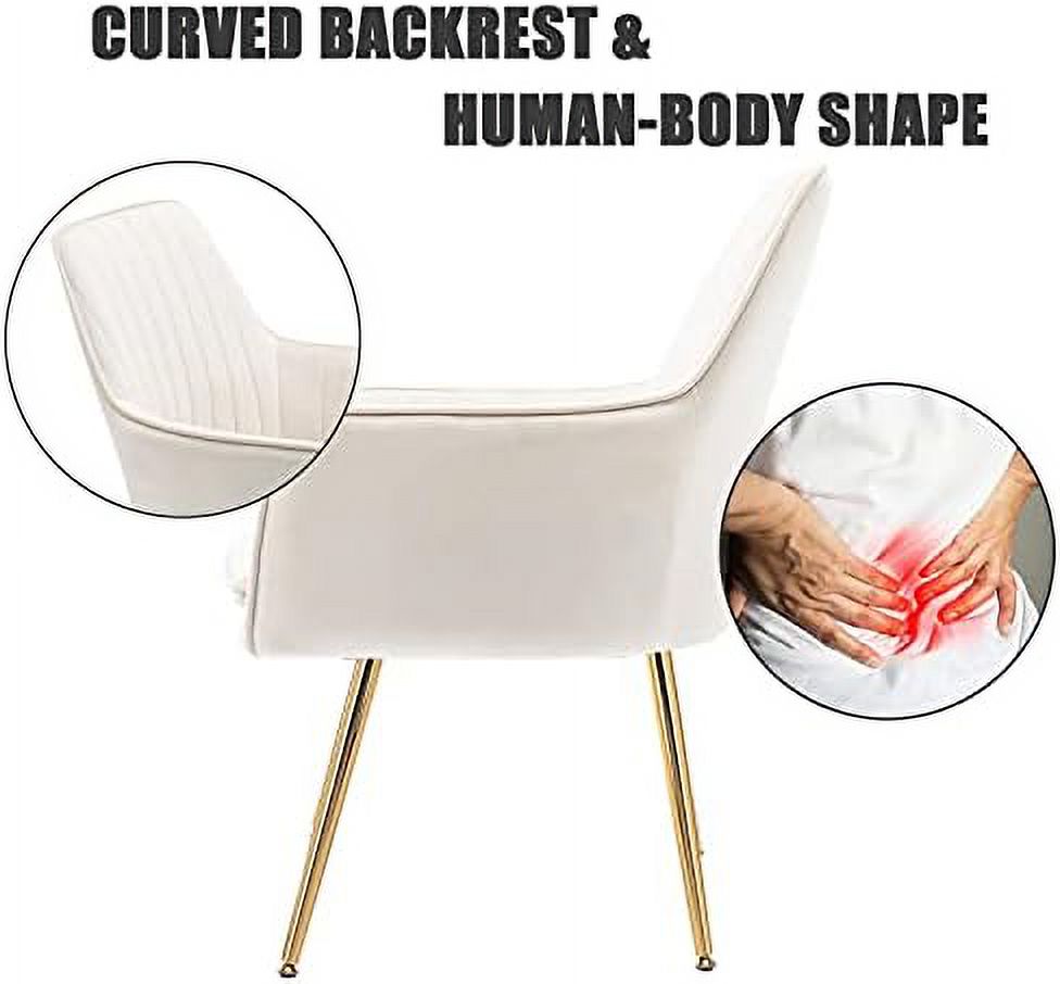 Beige Velvet Accent Chair B170612