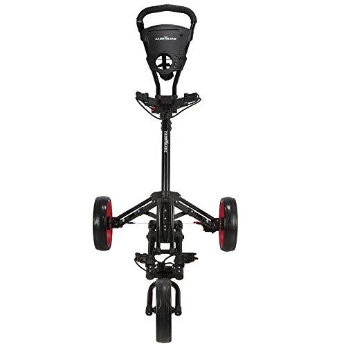 Folding Push Pull Golf Cart Black Red I3037