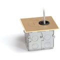 Brass Recessed Hybrid Single Gang Floor Box P397