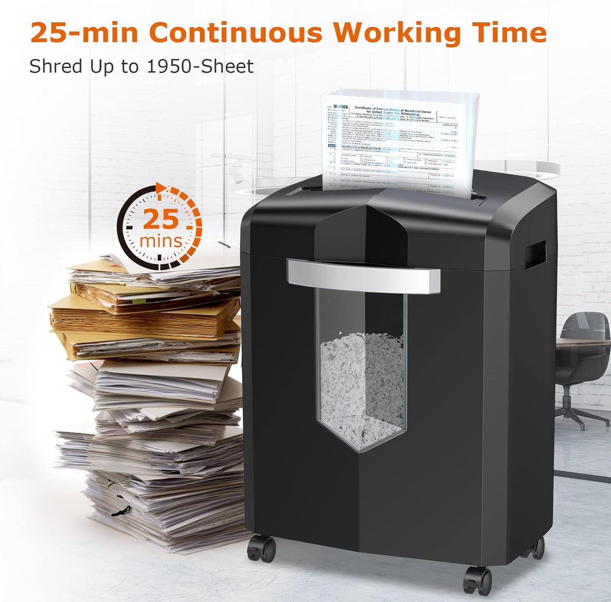 12-Sheet Micro Cut Paper Shredder with 5.2 Gallons Pullout Basket R740