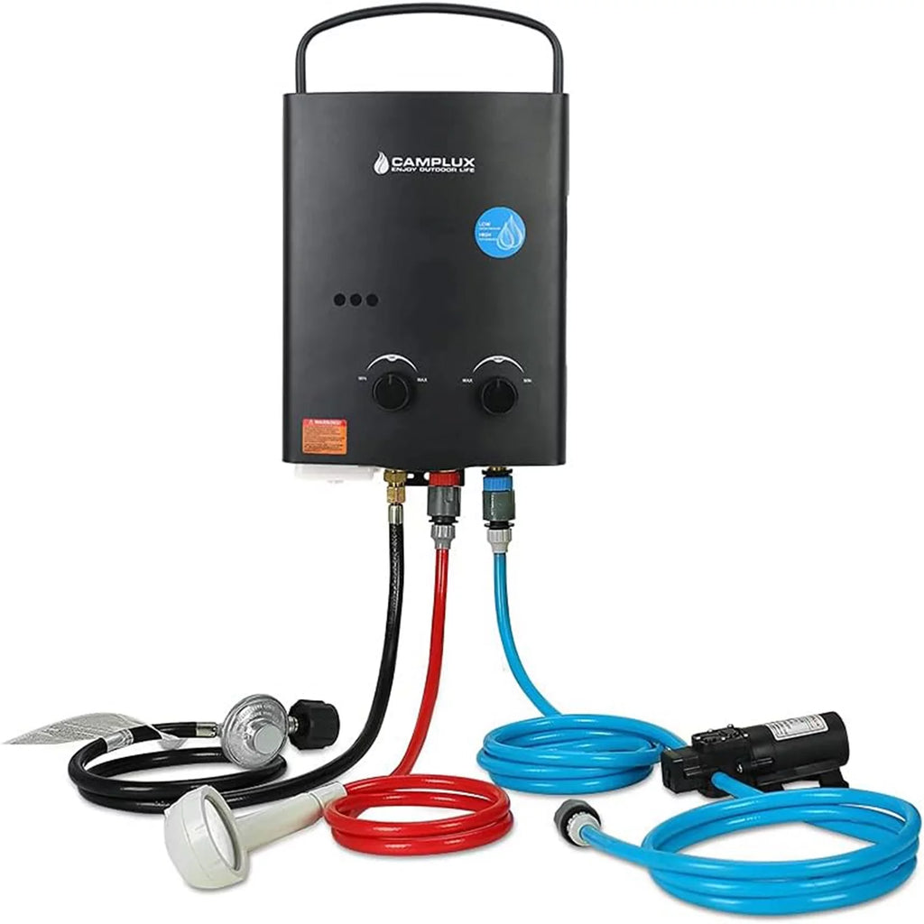 Outdoor Portable Propane Tankless Water Heater Black J7800