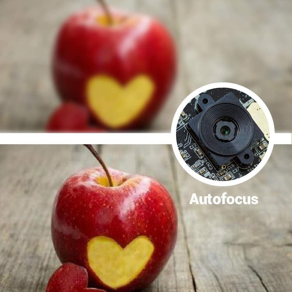 8MP 1080P Auto Focus USB Camera Module with Microphone, 1/3.2” CMOS IMX179 Mini UVC Webcam Board with 3.3ft/1m Cable V77691