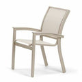 Stacking Patio Dining Armchair Textured Black Z541548