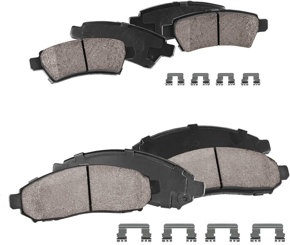 Ceramic Brake Pads with Rubber Shims and Hardware Z943