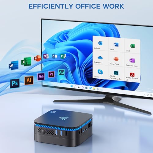Mini PC 12th N95 16GB RAM 512GB SSD 4K HDMI Dual WiFi BT4.2 E4286