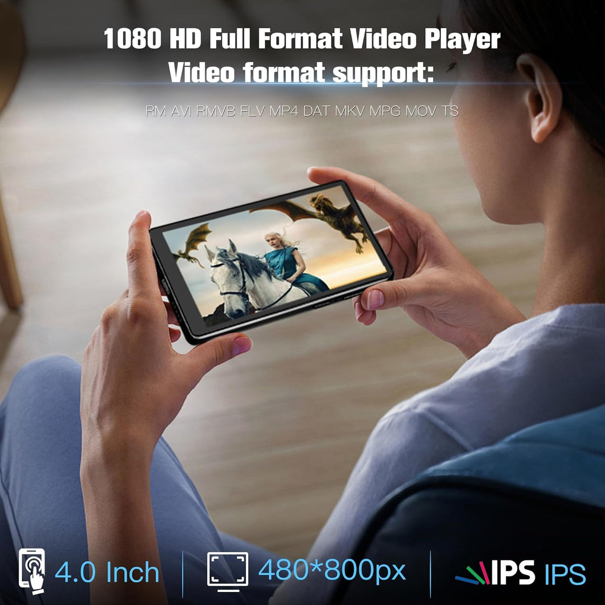 80GB Kids MP3 Player with Bluetooth and WiFi E911617